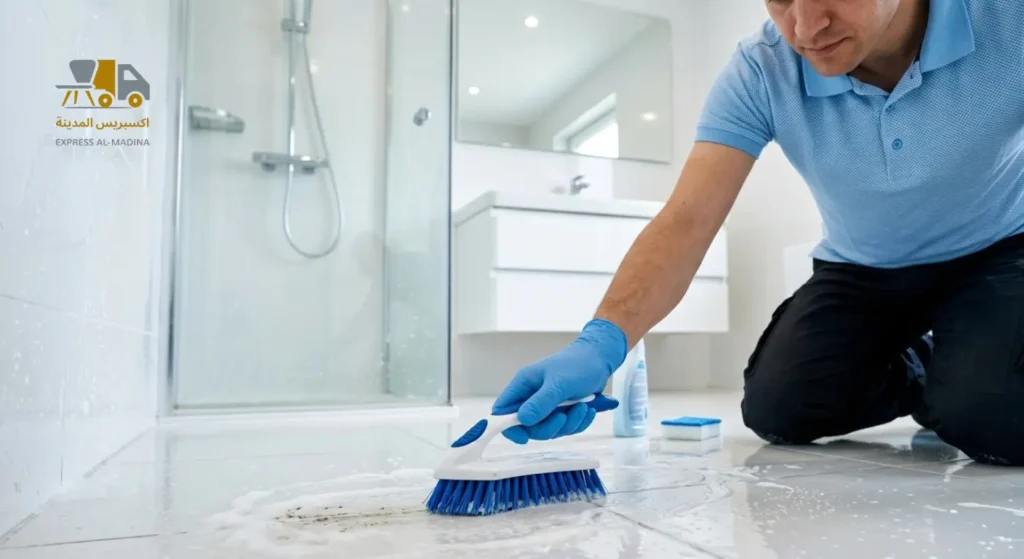 أفضل طريقة لتنظيف بلاط الحمام